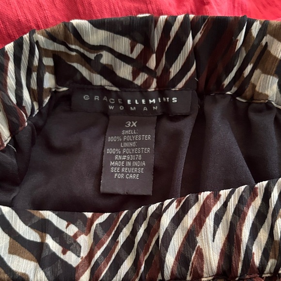 Grace Elements Zebra Print Maxi Skirt - Picture 2 of 3